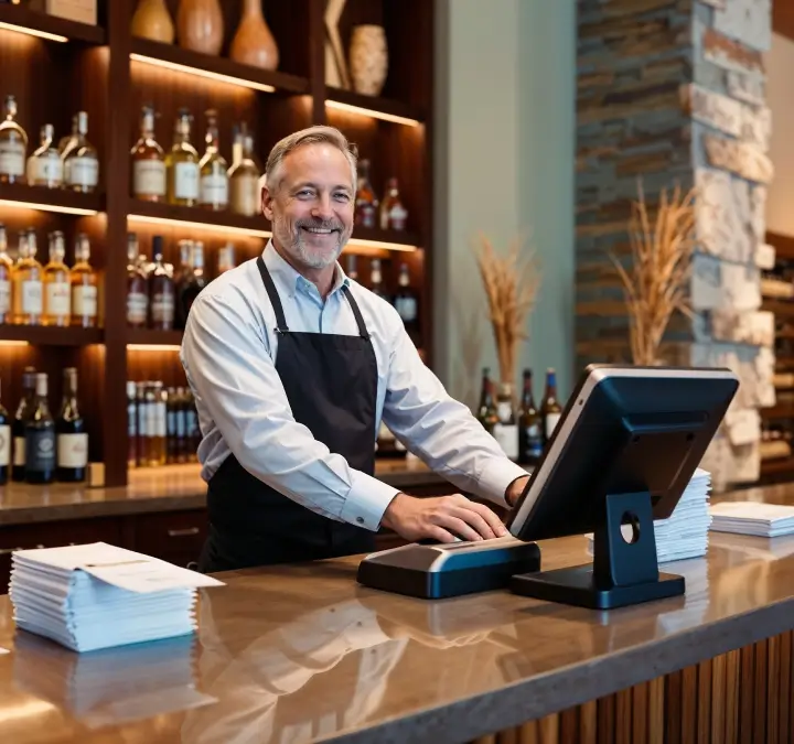LincSell POS running in a liquor store