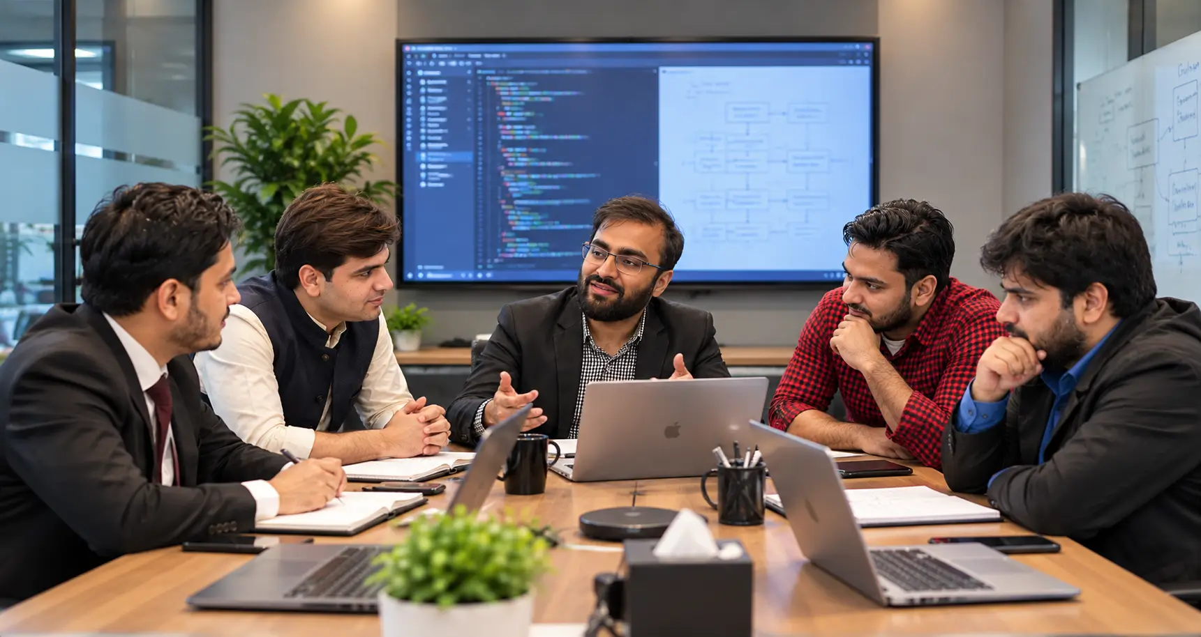 Zilon team collaborating in a meeting